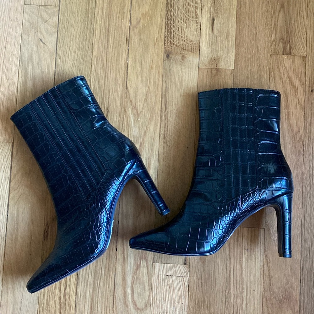 ASOS black heeled boots